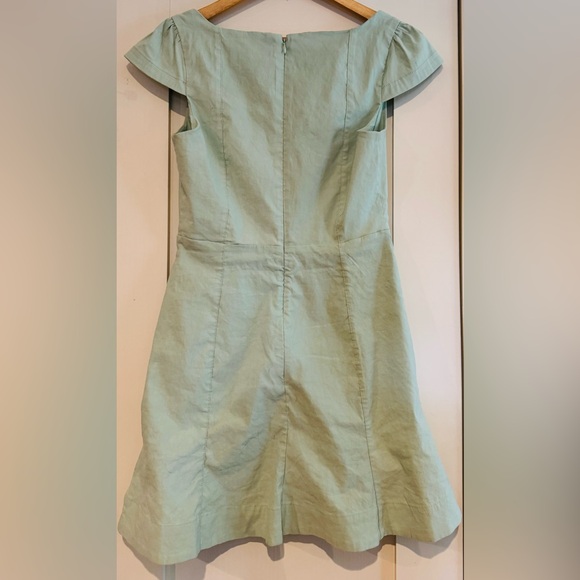 Anthropologie Light Green Textured Dress - Picture 2 of 3